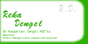 reka dengel business card